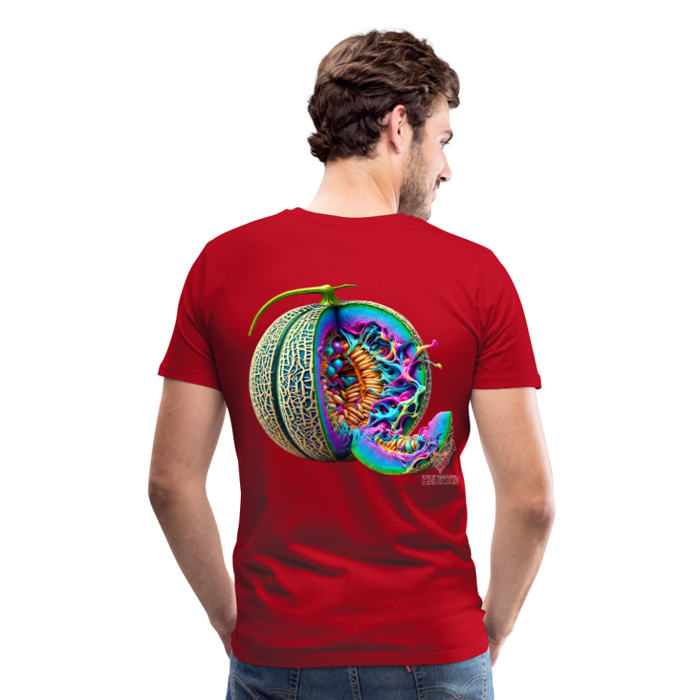 Men T-Shirt Neon Melon Art - Rot