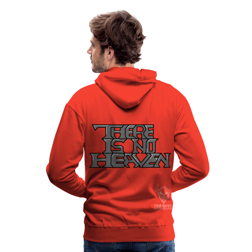 Men Hoodie There Is No Heaven Text - Rot