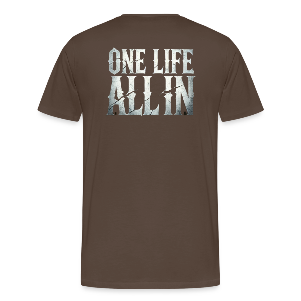Women T-Shirt One Life All In - Edelbraun