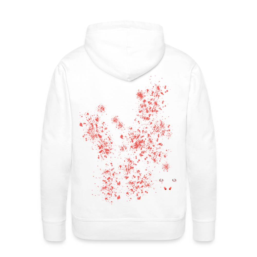 Men Hoodie Light Red Wings - Weiß