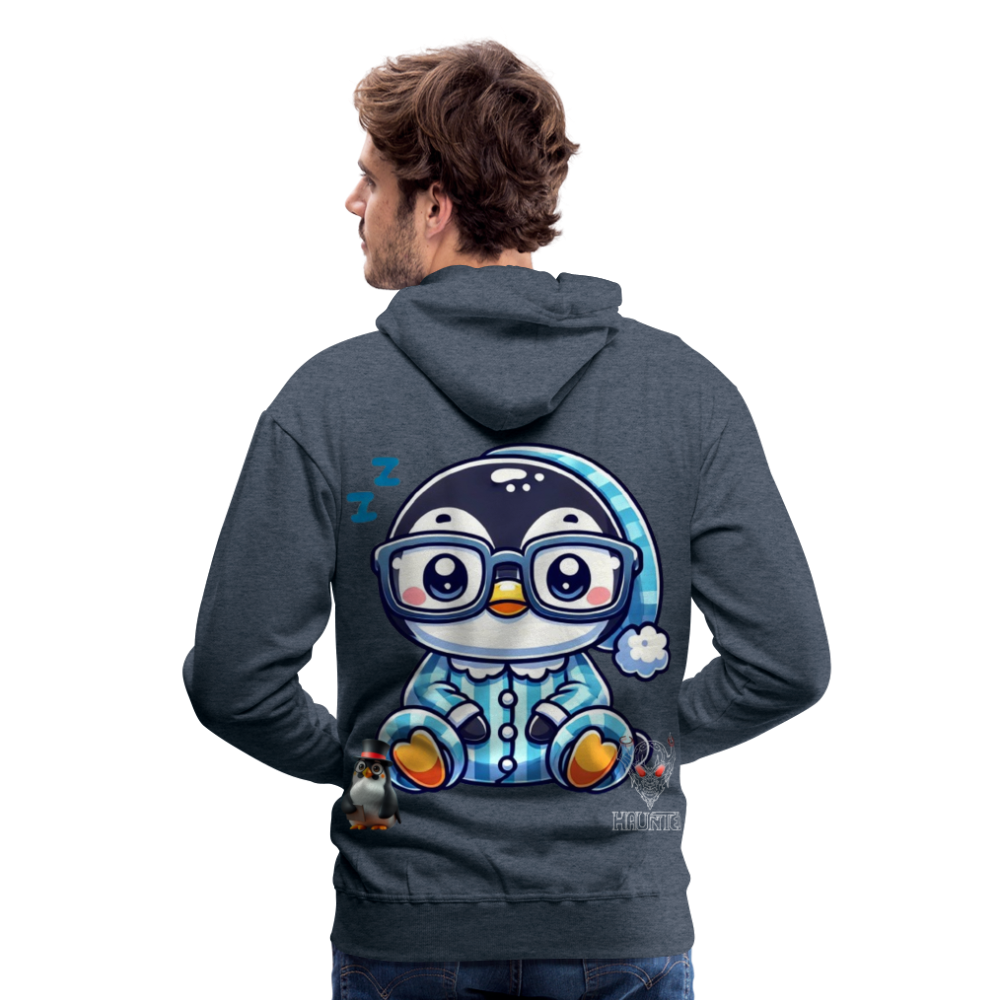 Men Hoodie KasPenguin in Pyjama - Jeansblau