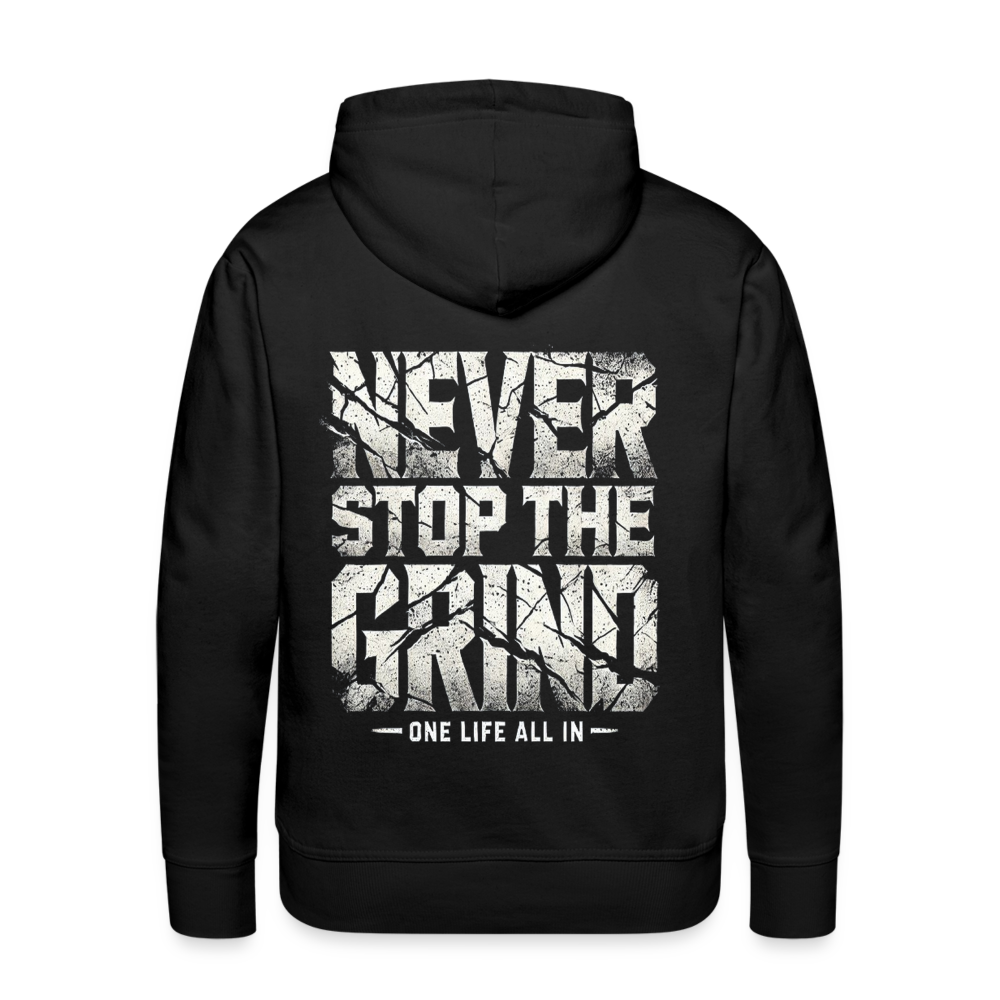 Men Hoodie Never Stop The Grind - Schwarz