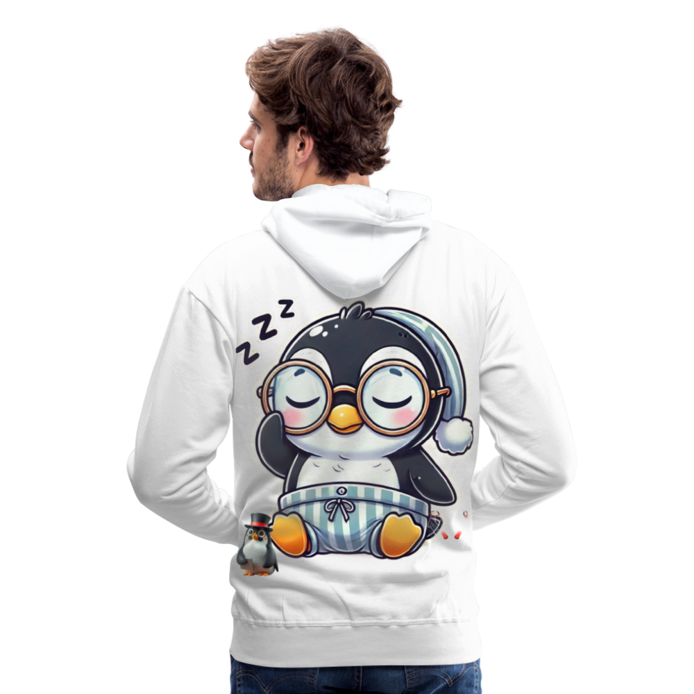 Men Hoodie Sleepy KasPenguin - Weiß