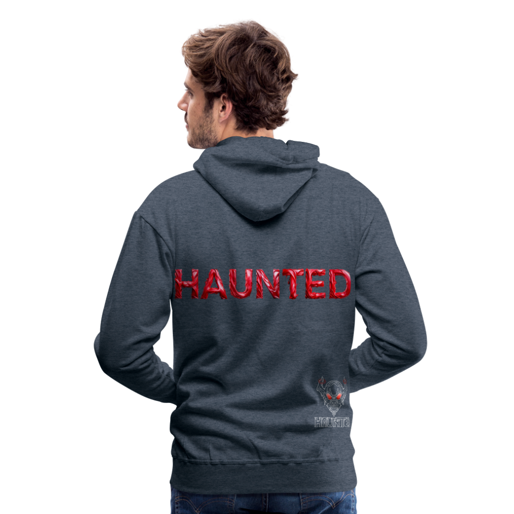 Men Hoodie Crimson Silk Blaze - Jeansblau
