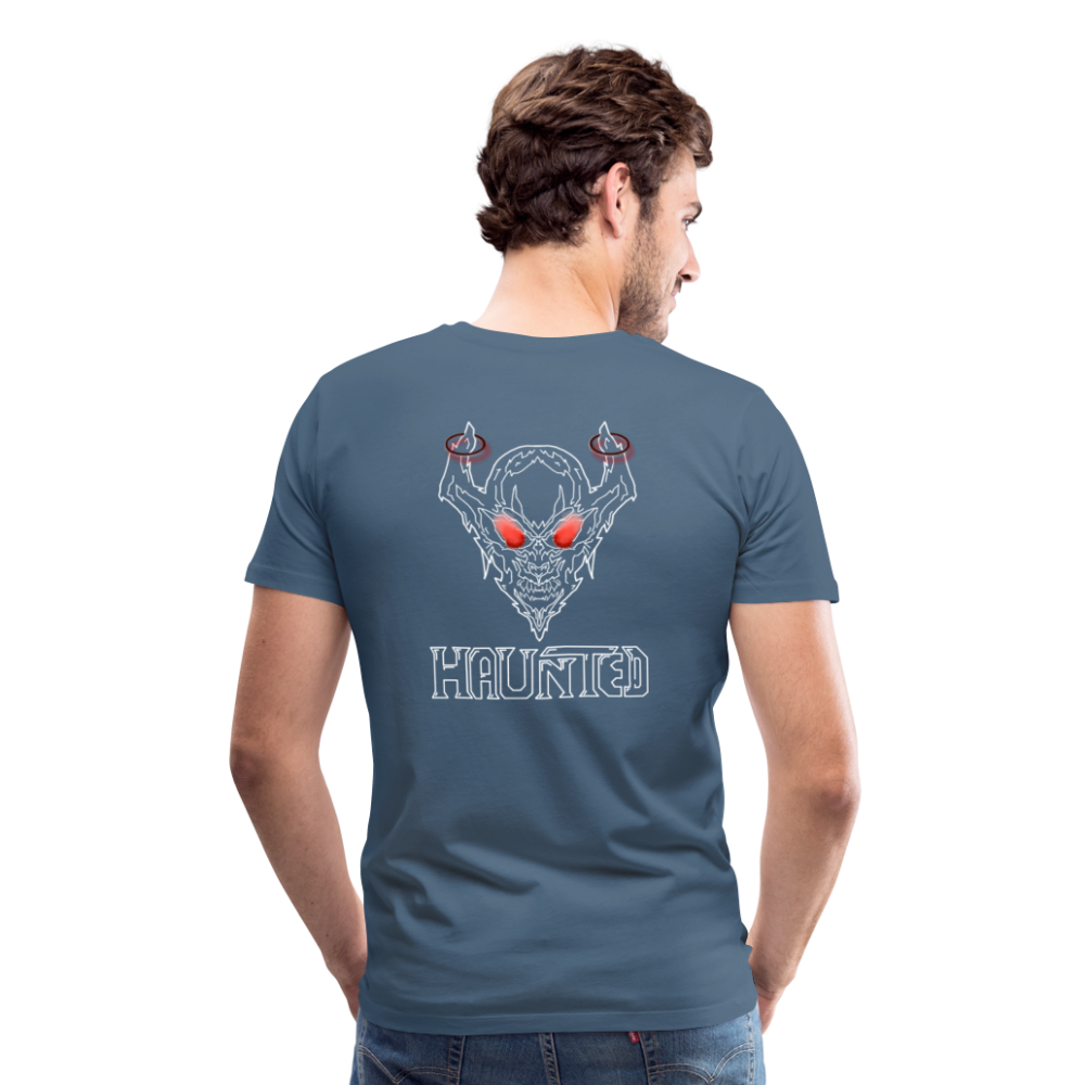Men T-Shirt Deamon White - Blaugrau