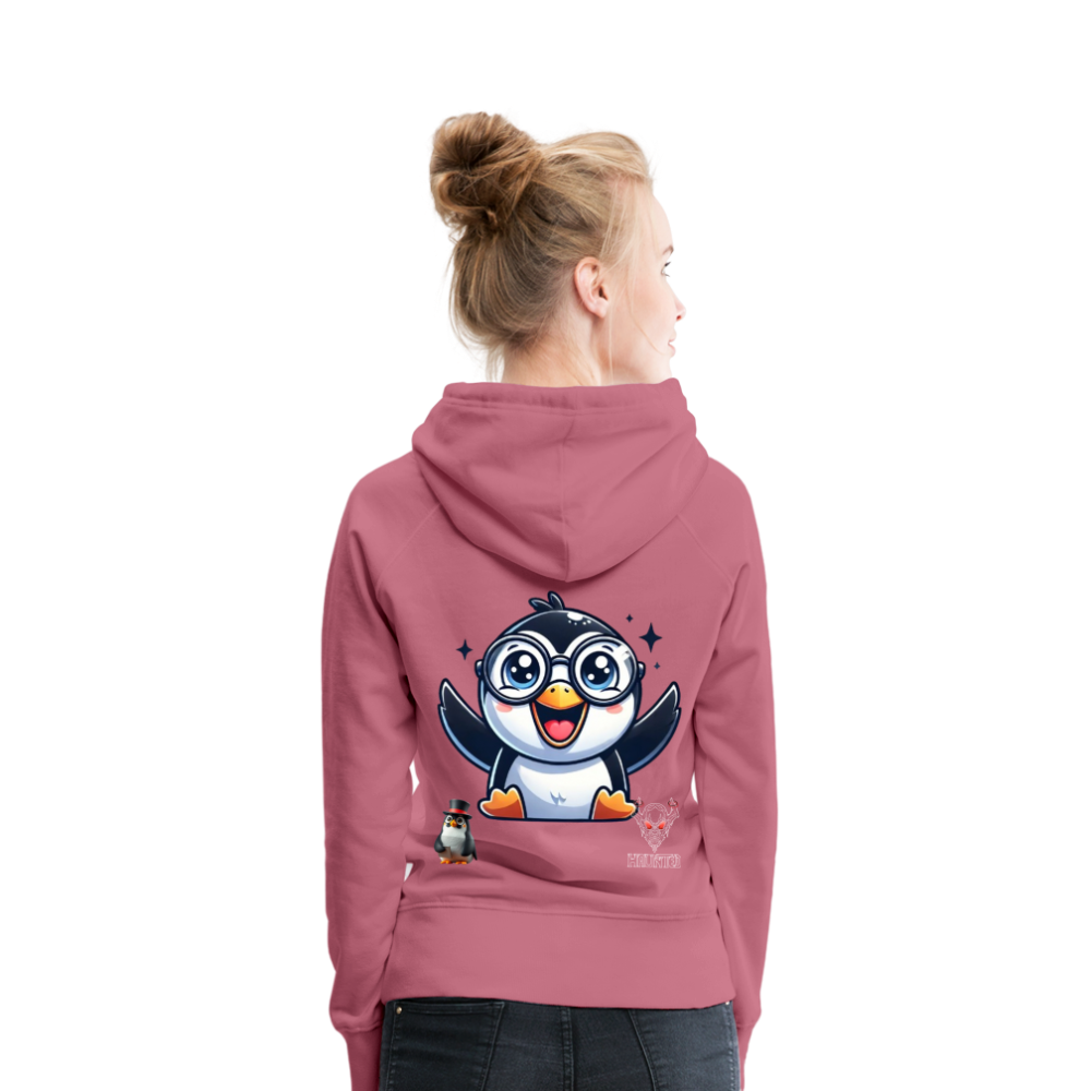 Women Hoodie KasPenguin Happy - Malve