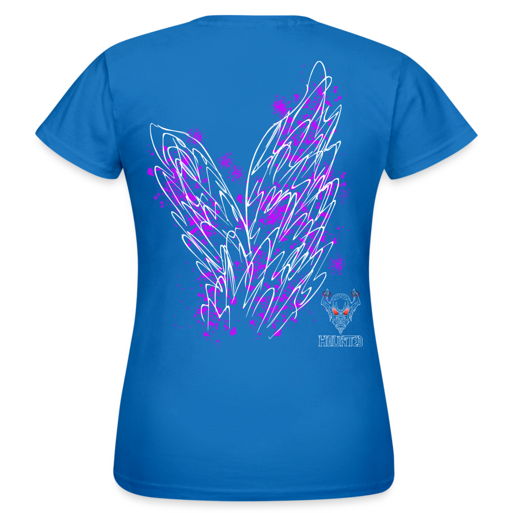Women T-Shirt Pink Wings - Royalblau