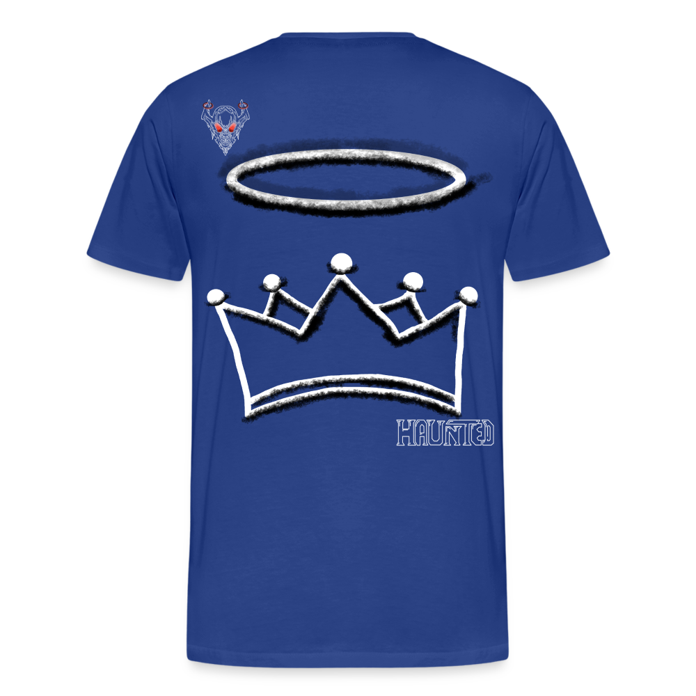 Man T-Shirt Crown and Ring Light - Königsblau