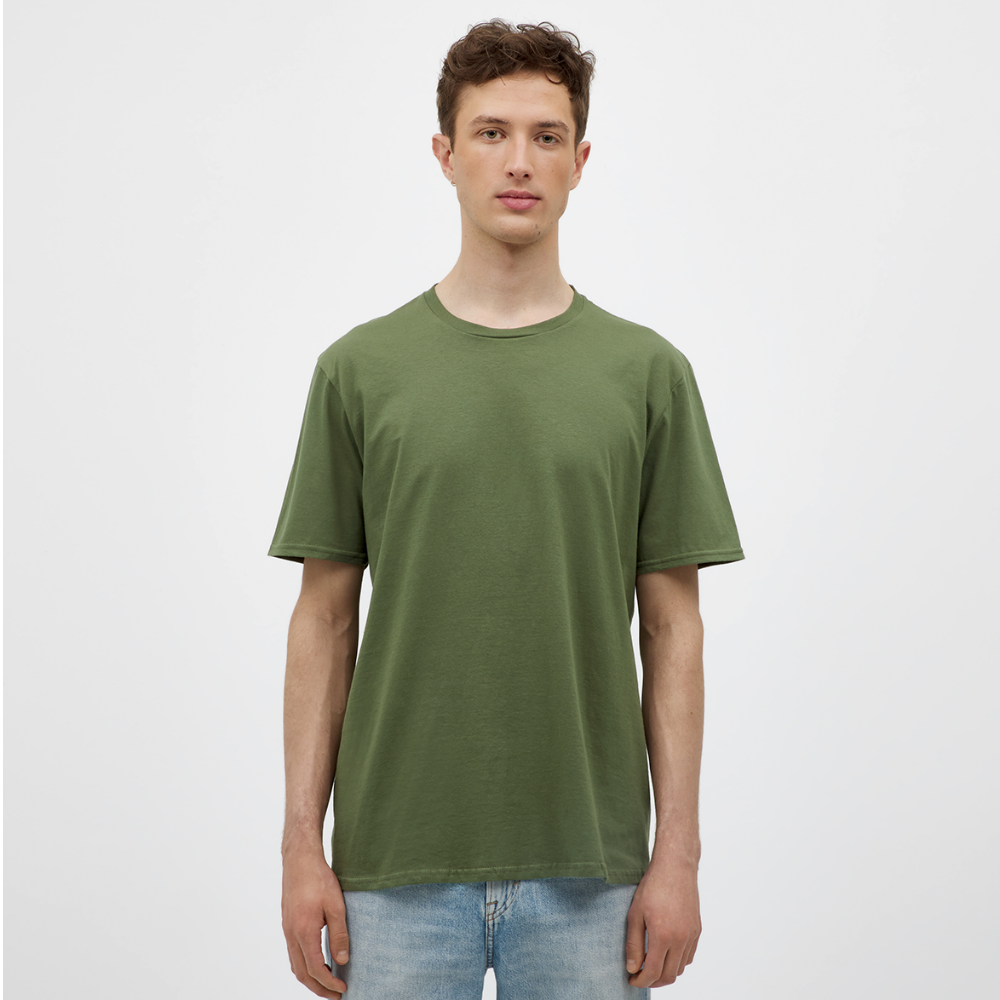 Men T-Shirt KasPenguin with Drink - Militärgrün