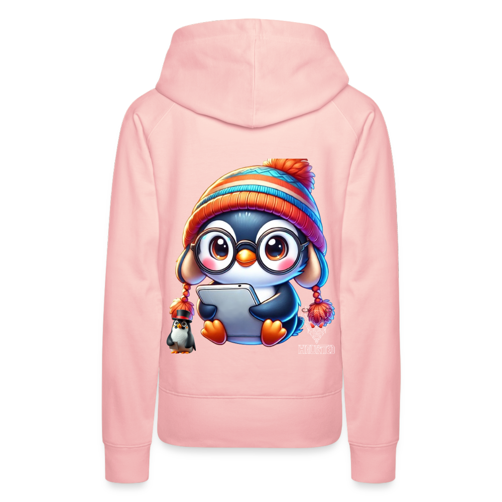 Women Hoodie KasPenguin with Pad - Kristallrosa