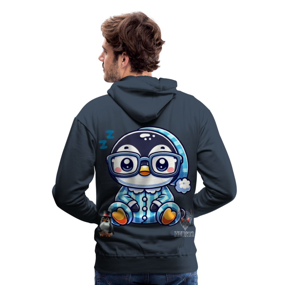 Men Hoodie KasPenguin in Pyjama - Navy