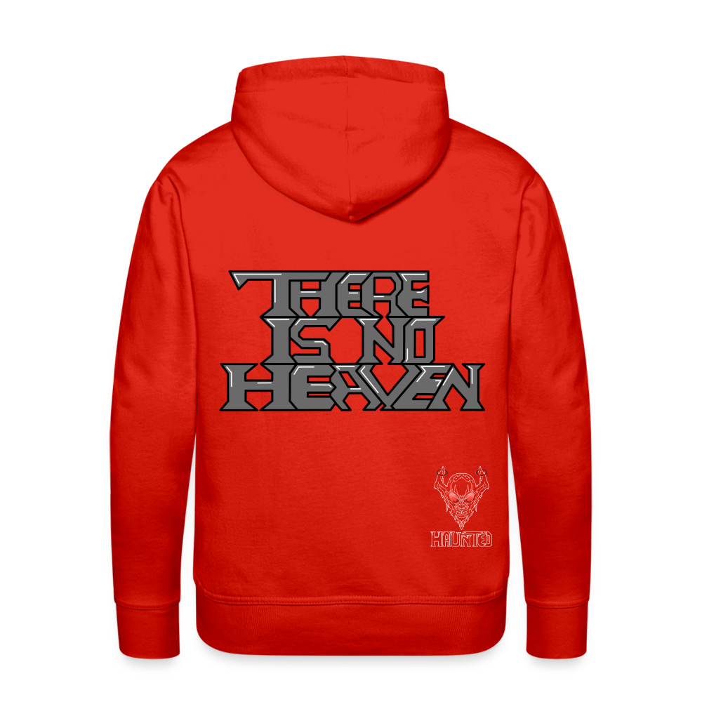 Men Hoodie There Is No Heaven Text - Rot