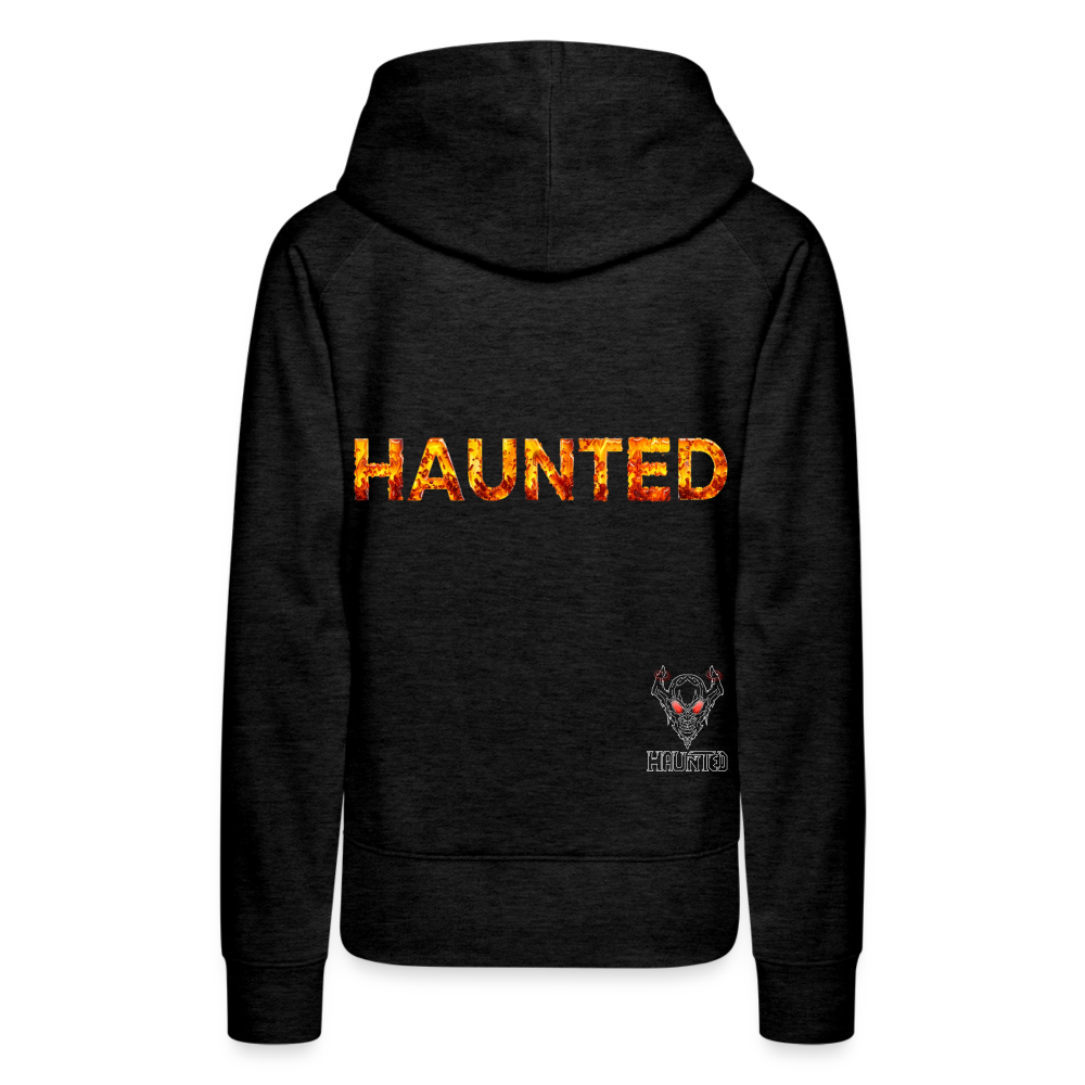 Women Hoodie Amber Flame Essence - Anthrazit