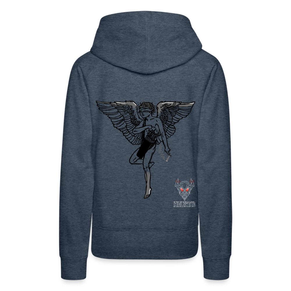 Woman Hoodie Angel - Jeansblau