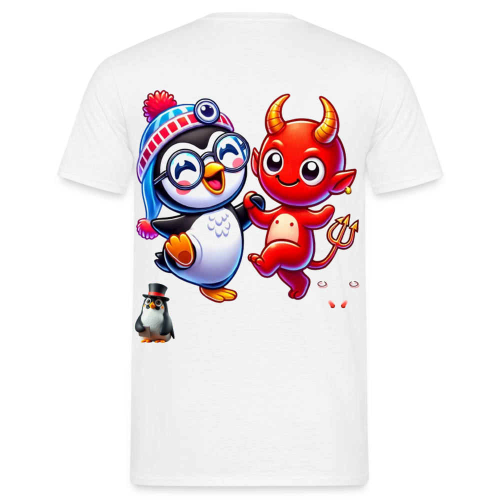 Men T-Shirt Dancing with Devil - Weiß
