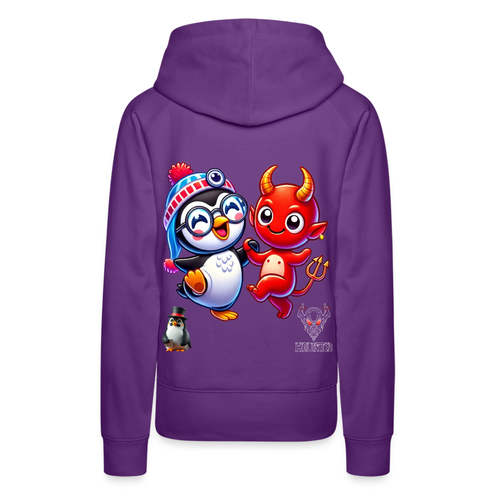 Women Hoodie Dancing with Devil - Purple