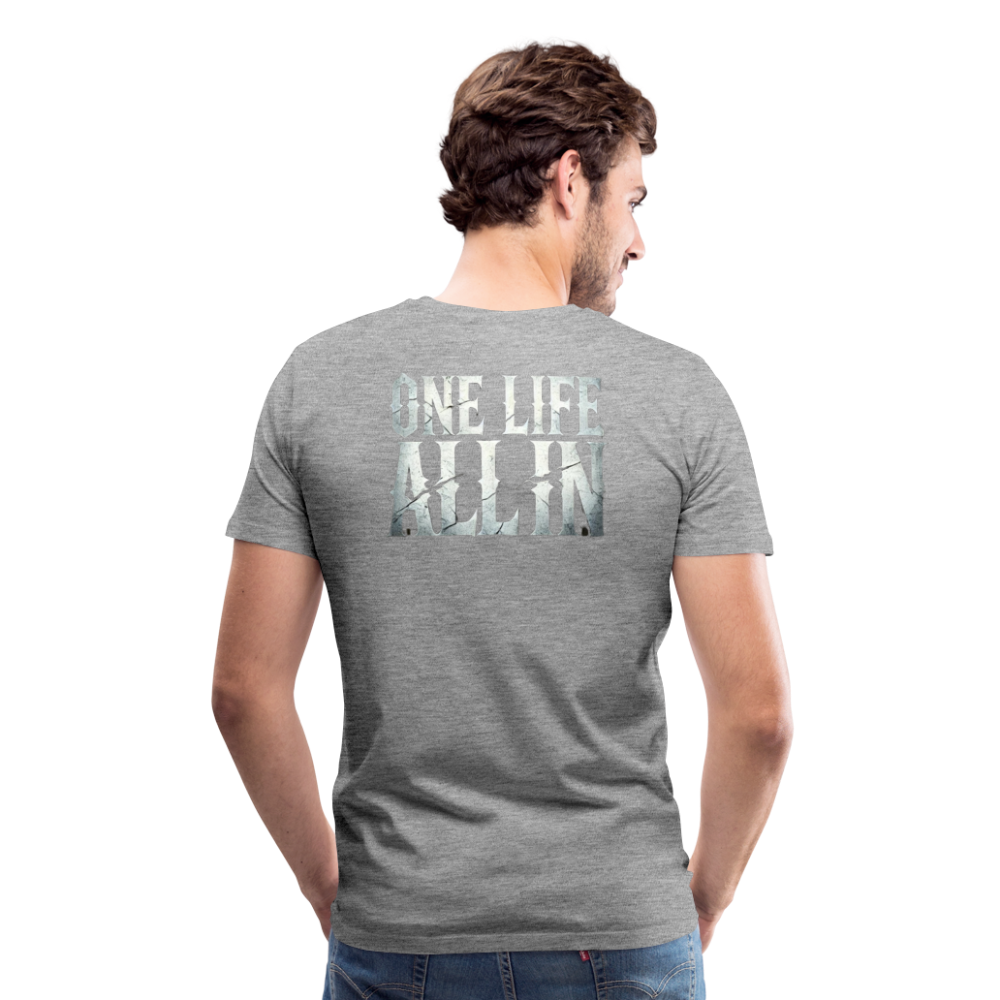 Women T-Shirt One Life All In - Grau meliert