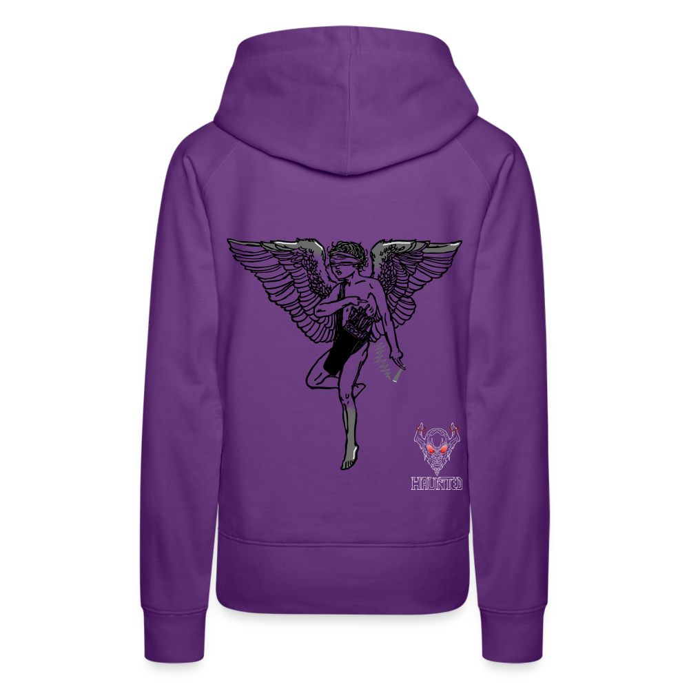Woman Hoodie Angel - Purple