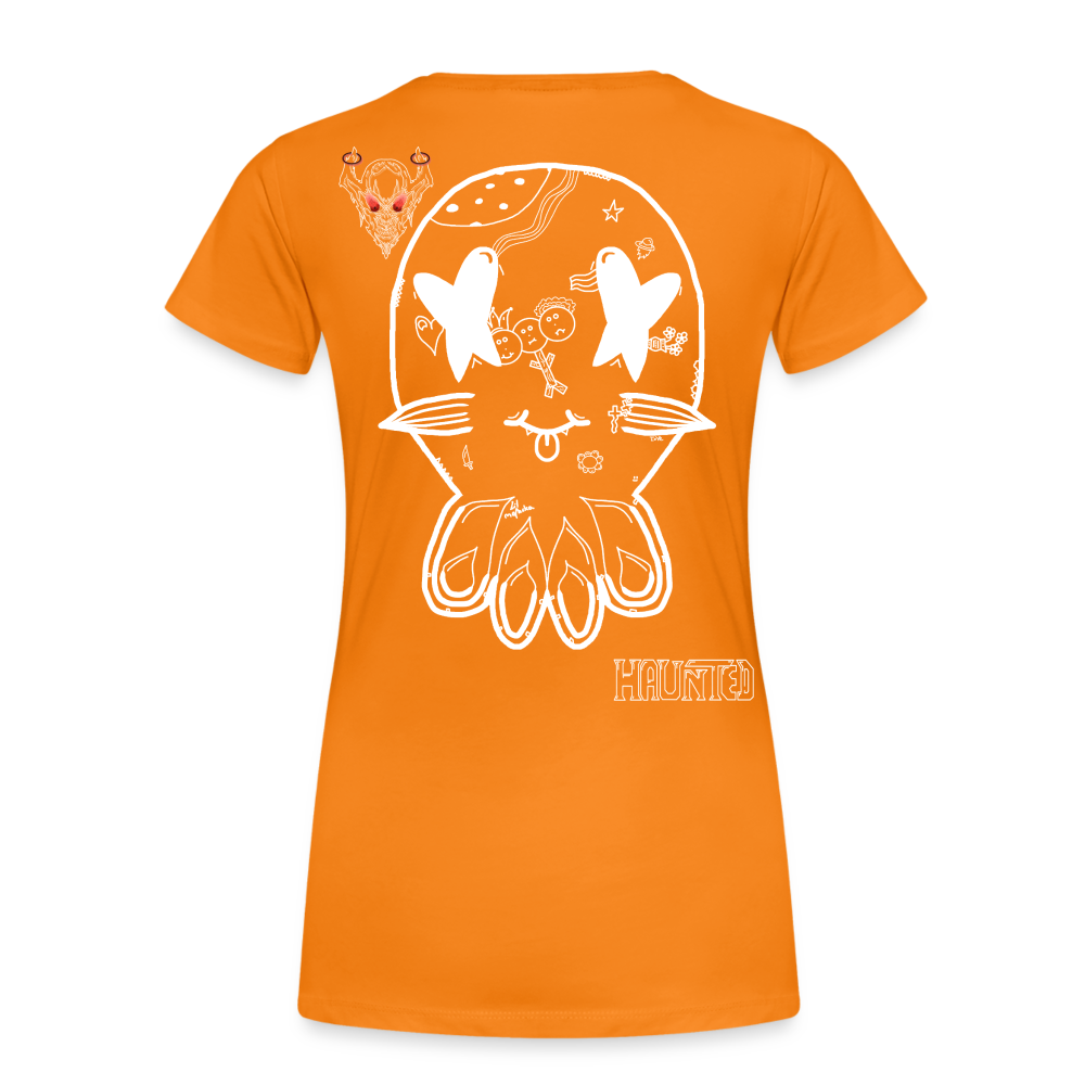 Woman T-Shirt Ghost Doodle - Orange