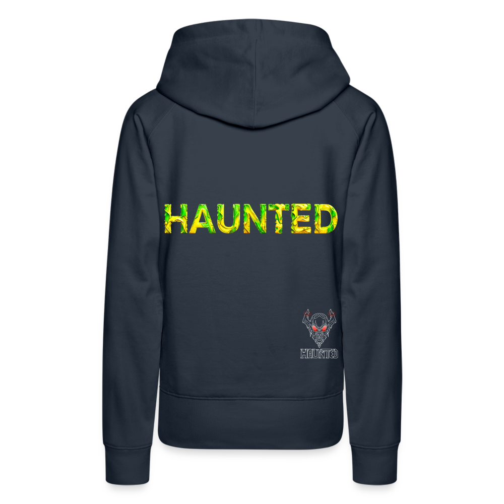 Women Hoodie Citrus Jungle Splash - Navy