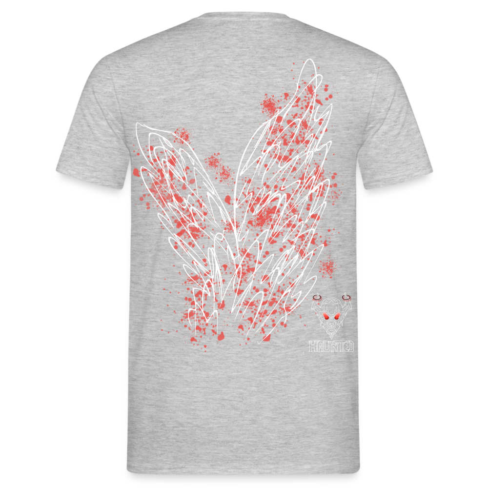 Men T-Shirt Light Red Wings - Grau meliert