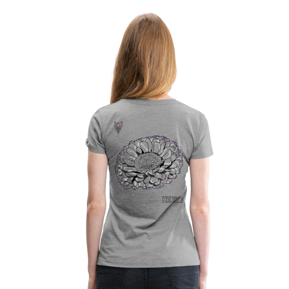Woman T-Shirt Calendula - Grau meliert