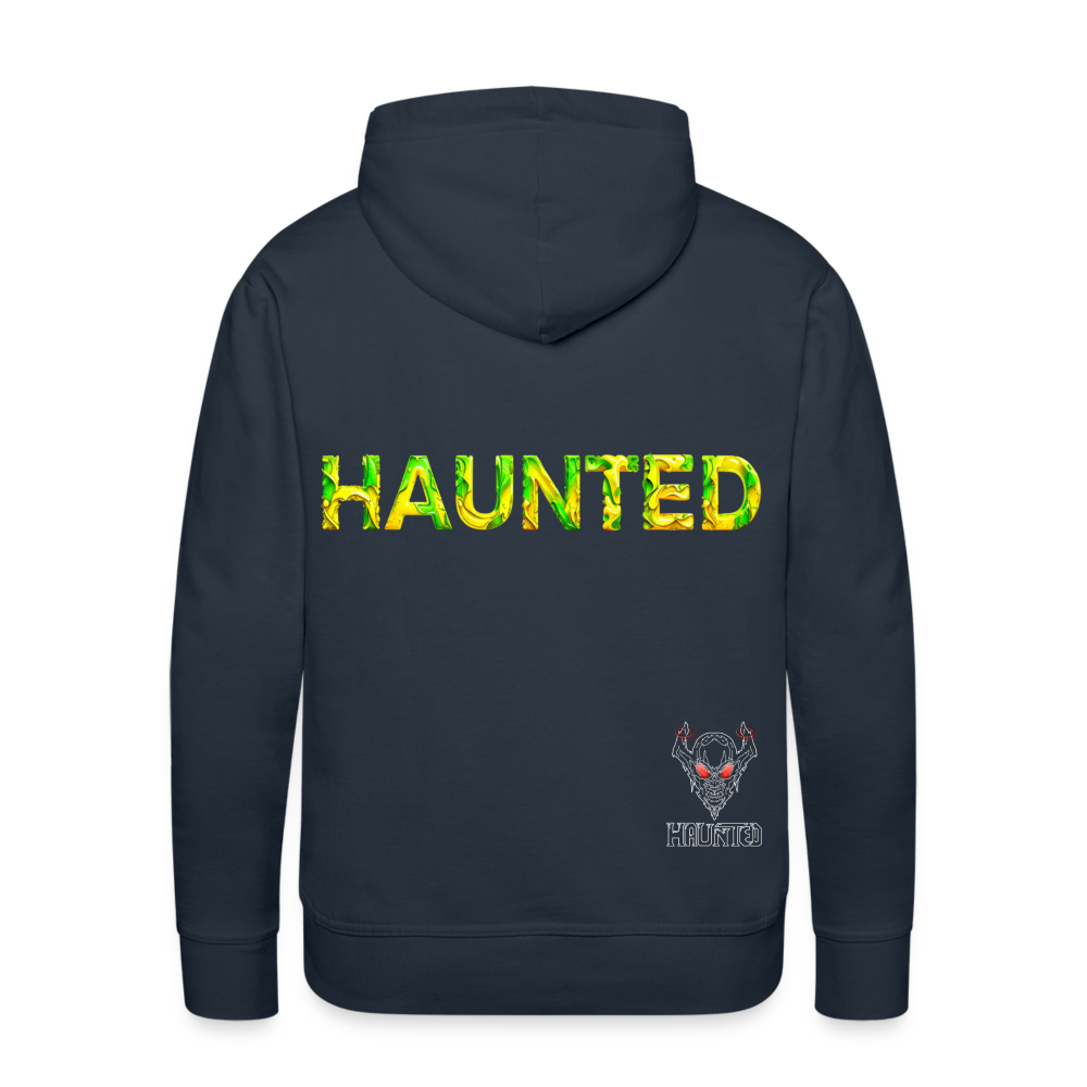Men Hoodie Citrus Jungle Splash - Navy