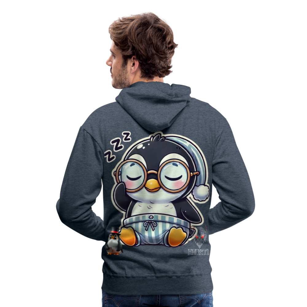 Men Hoodie Sleepy KasPenguin - Jeansblau