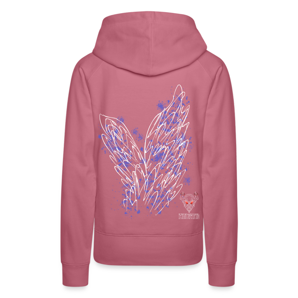 Women Hoodie Light Blue Wings - Malve