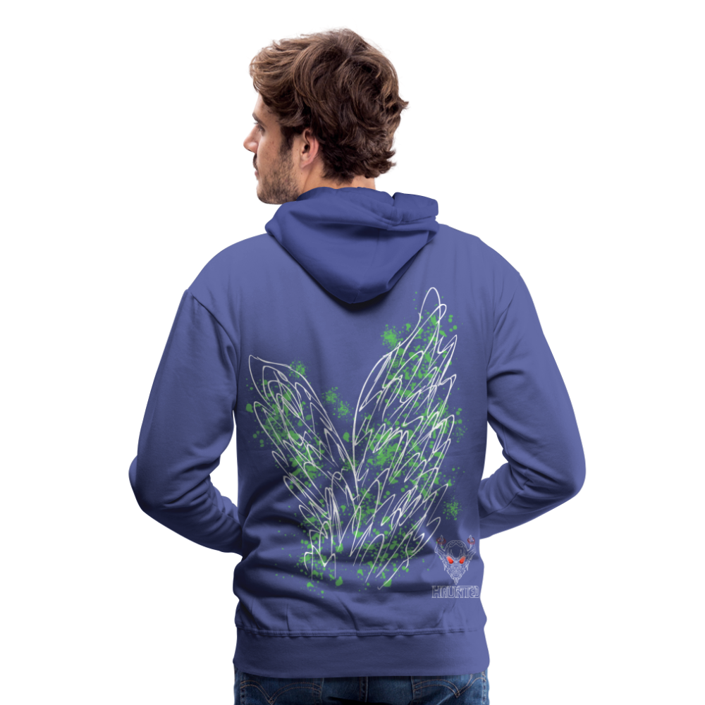 Men Hoodie Light Green Wings - Königsblau