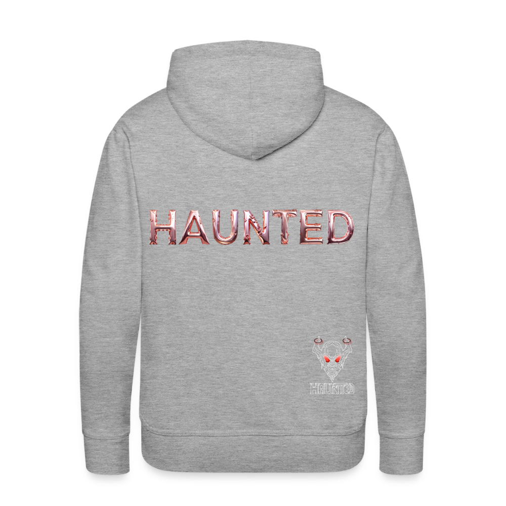 Men Hoodie Rose Gold Radiance - Grau meliert