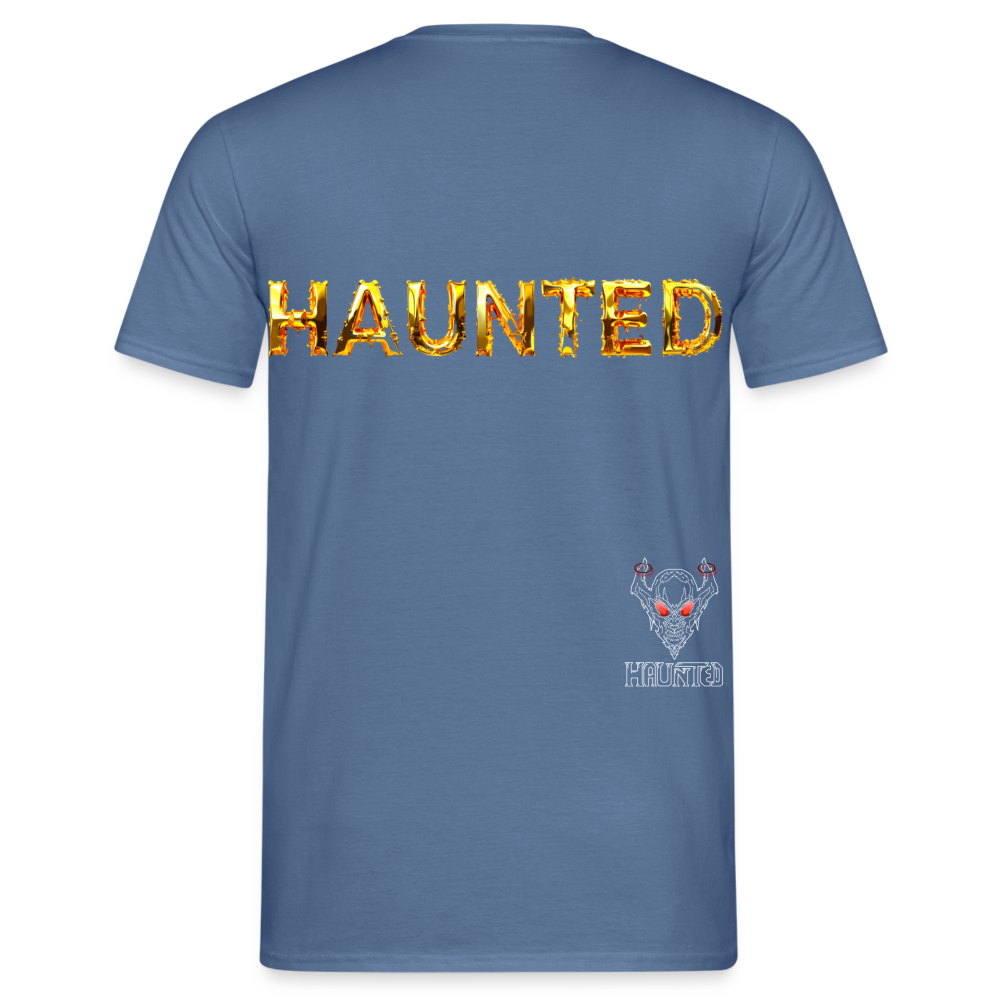 Men T-Shirt Molten Gold Luxe - Taubenblau