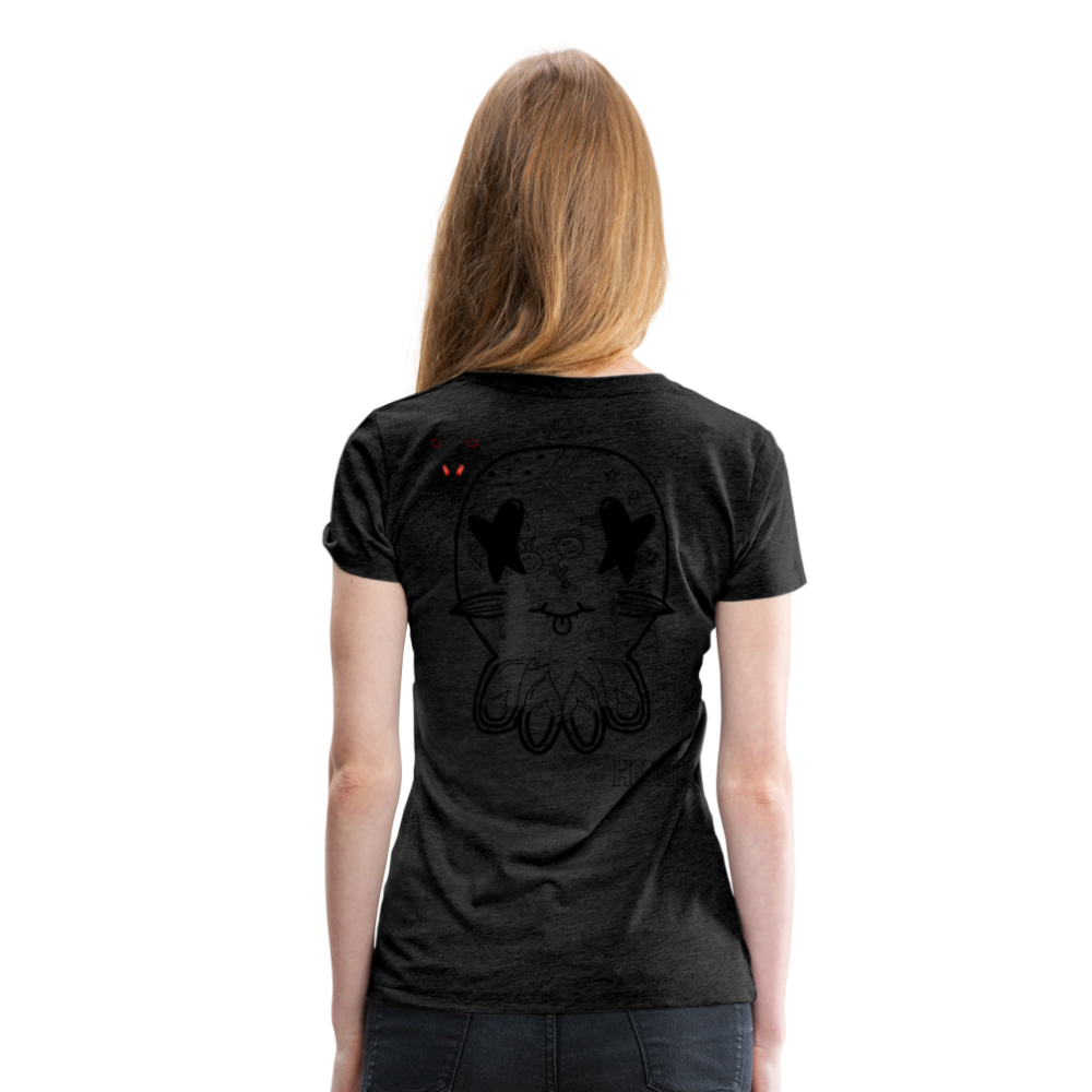 Woman T-Shirt Ghost Doodle Dark - Anthrazit