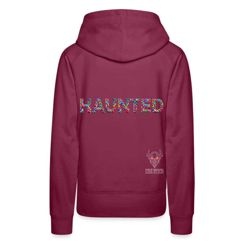 Women Hoodie Haunted Doodle Dreams - Bordeaux