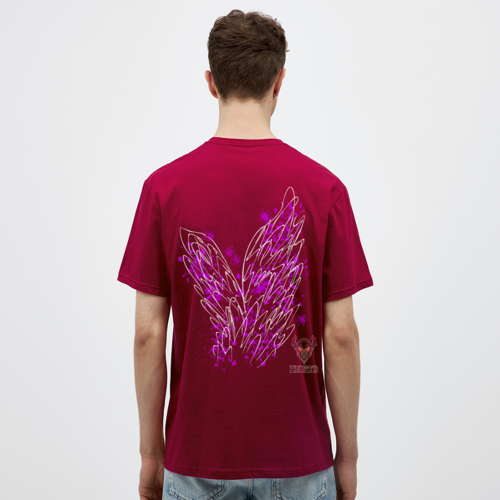 Men T-Shirt Pink Wings - Ziegelrot