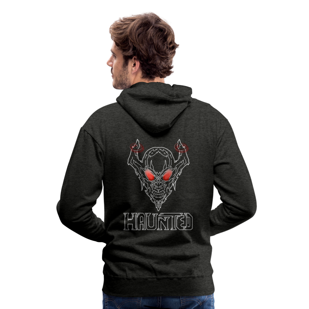 Men Hoodie Deamon White - Anthrazit