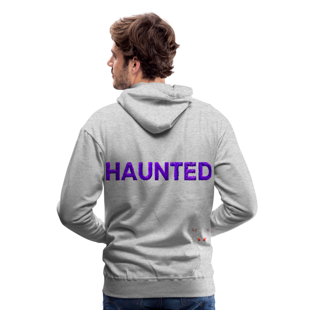 Men Hoodie Enchanted Velvet Mist - Grau meliert
