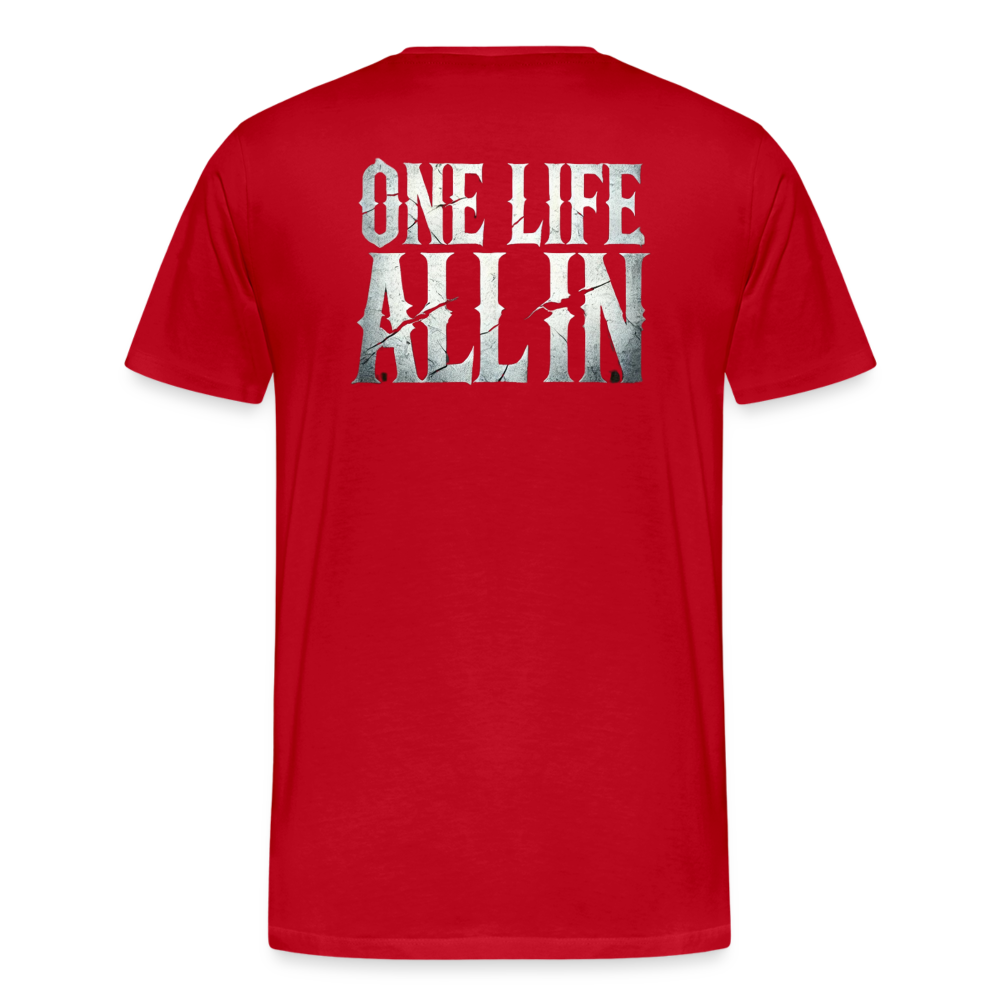 Women T-Shirt One Life All In - Rot