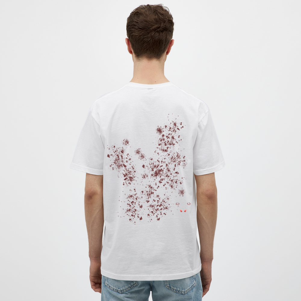 Men T-Shirt Dark Red Wings - Weiß