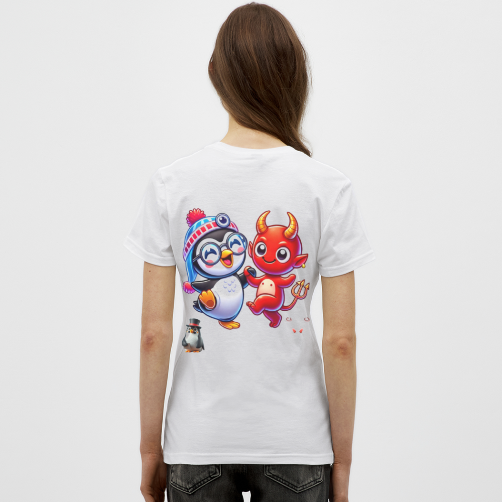 Women T-Shirt Dancing with Devil - Weiß