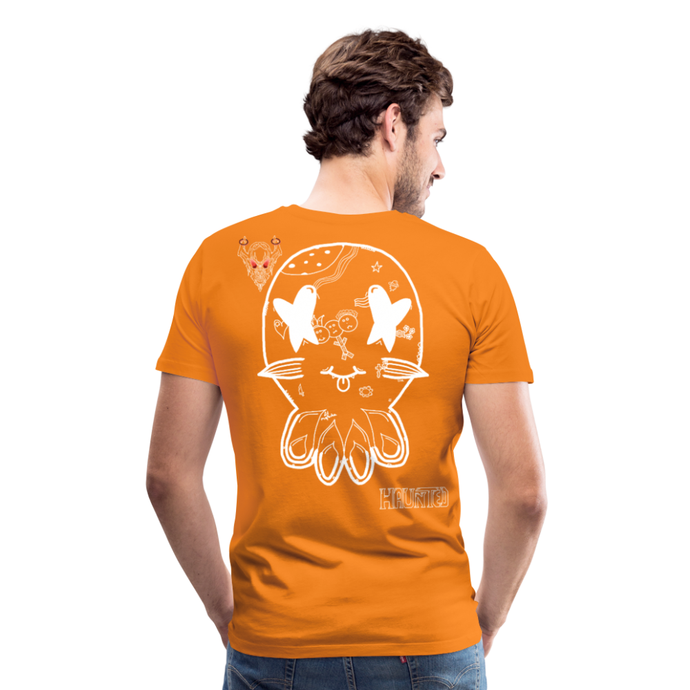 Man T-Shirt Ghost Doodle Light - Orange