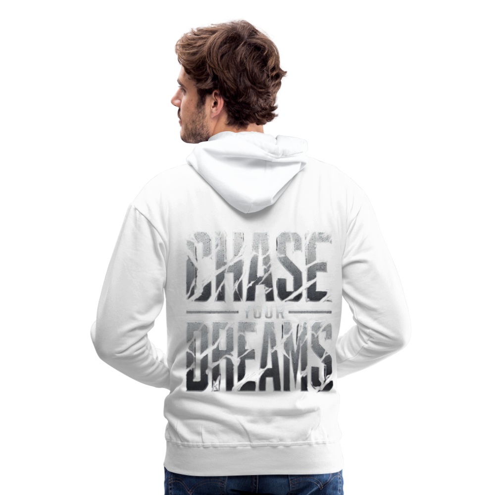 Men Hoodie Chase Your Dreams - Weiß