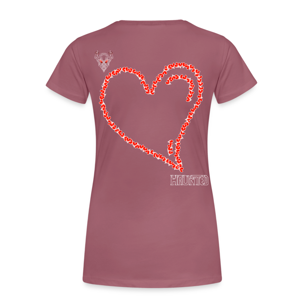Woman T-Shirt Hearts Light - Malve