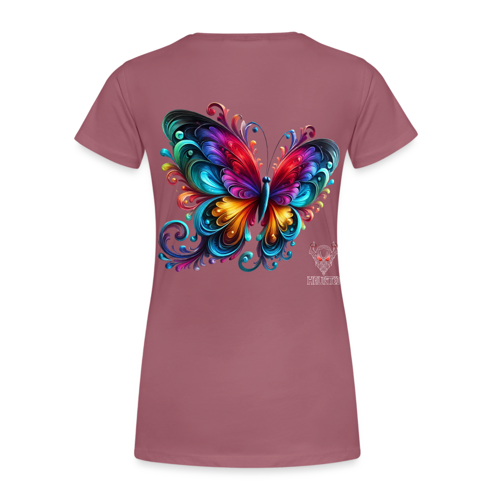 Woman T-Shirt Radiant Butterfly Art - Malve