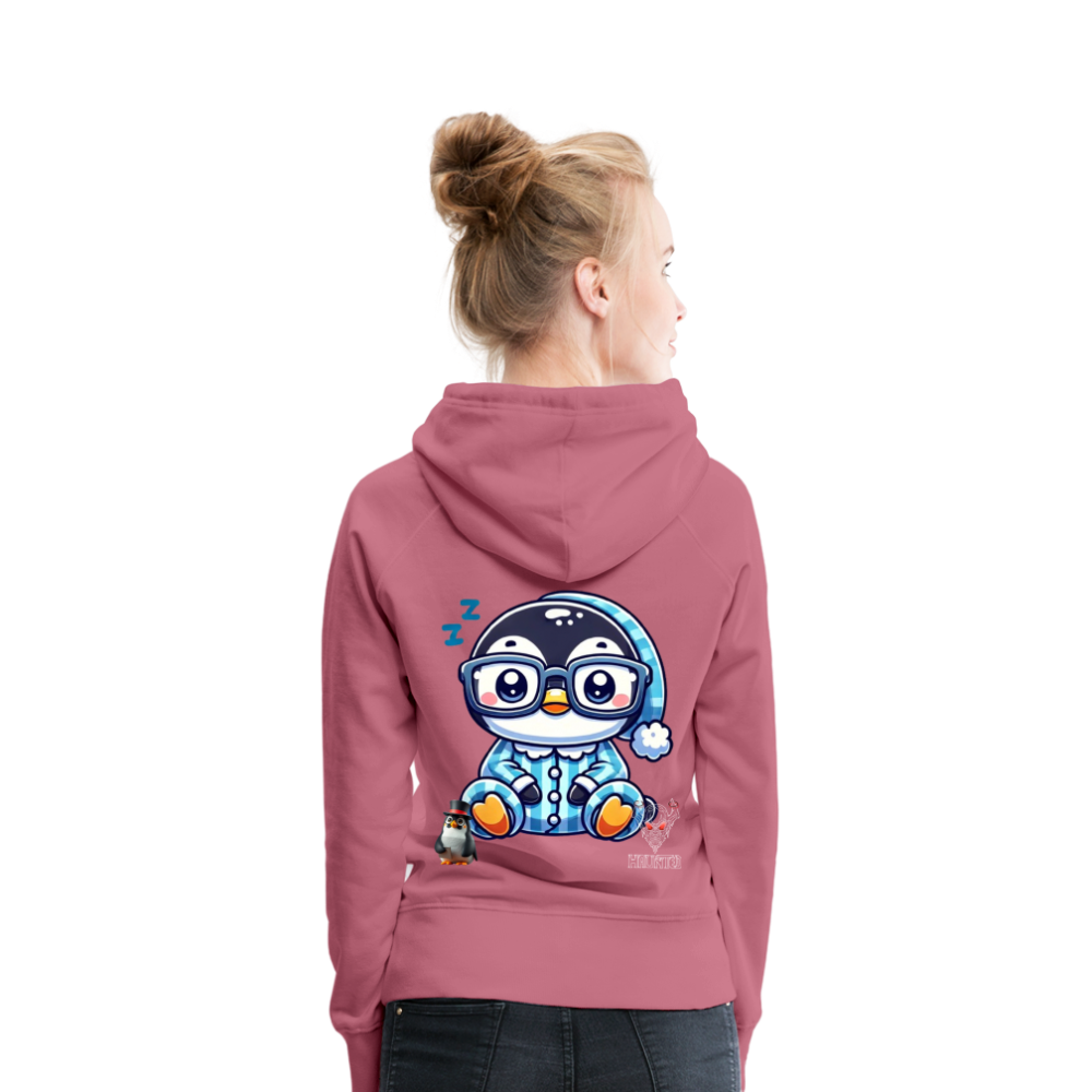 Women Hoodie KasPenguin in Pyjama - Malve