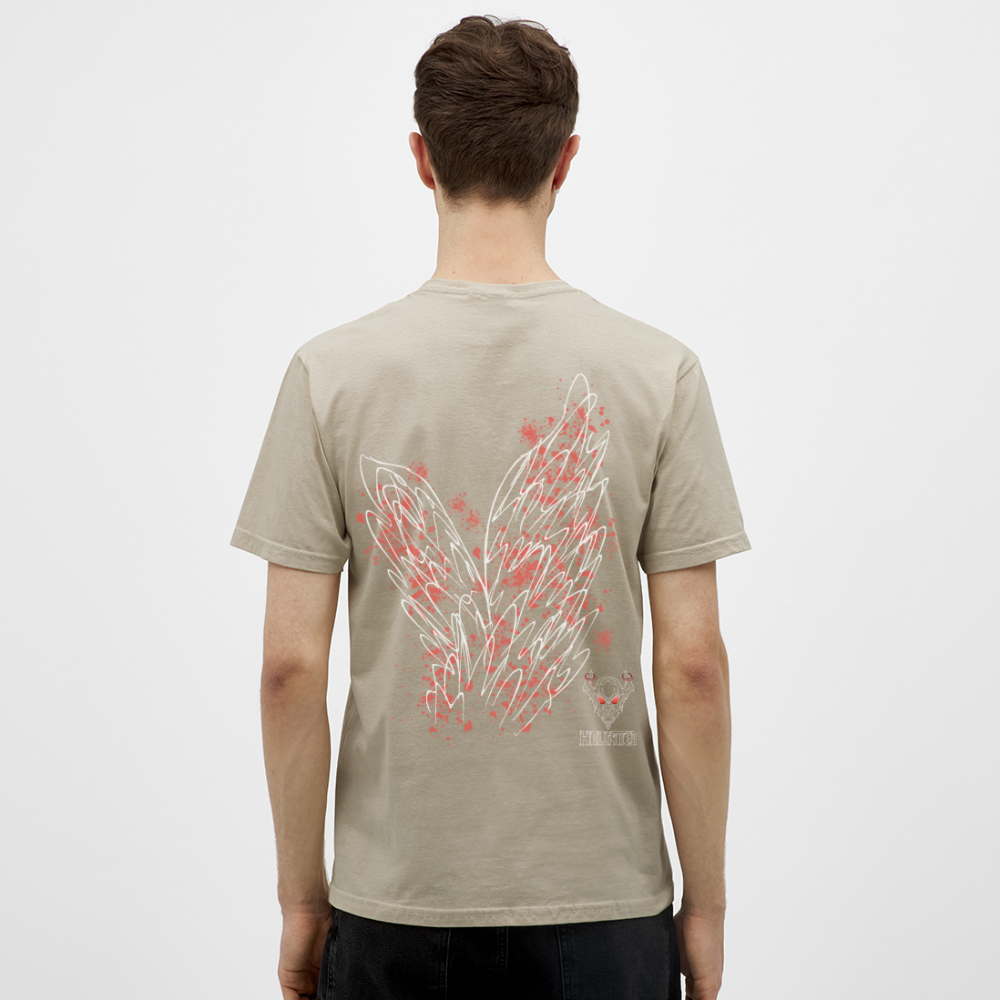 Men T-Shirt Light Red Wings - Sandbeige