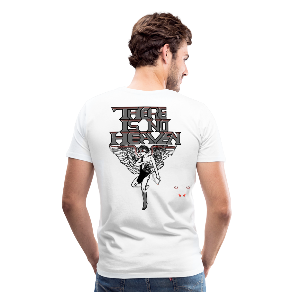 Men T-Shirt There Is No Heaven bloody - Weiß