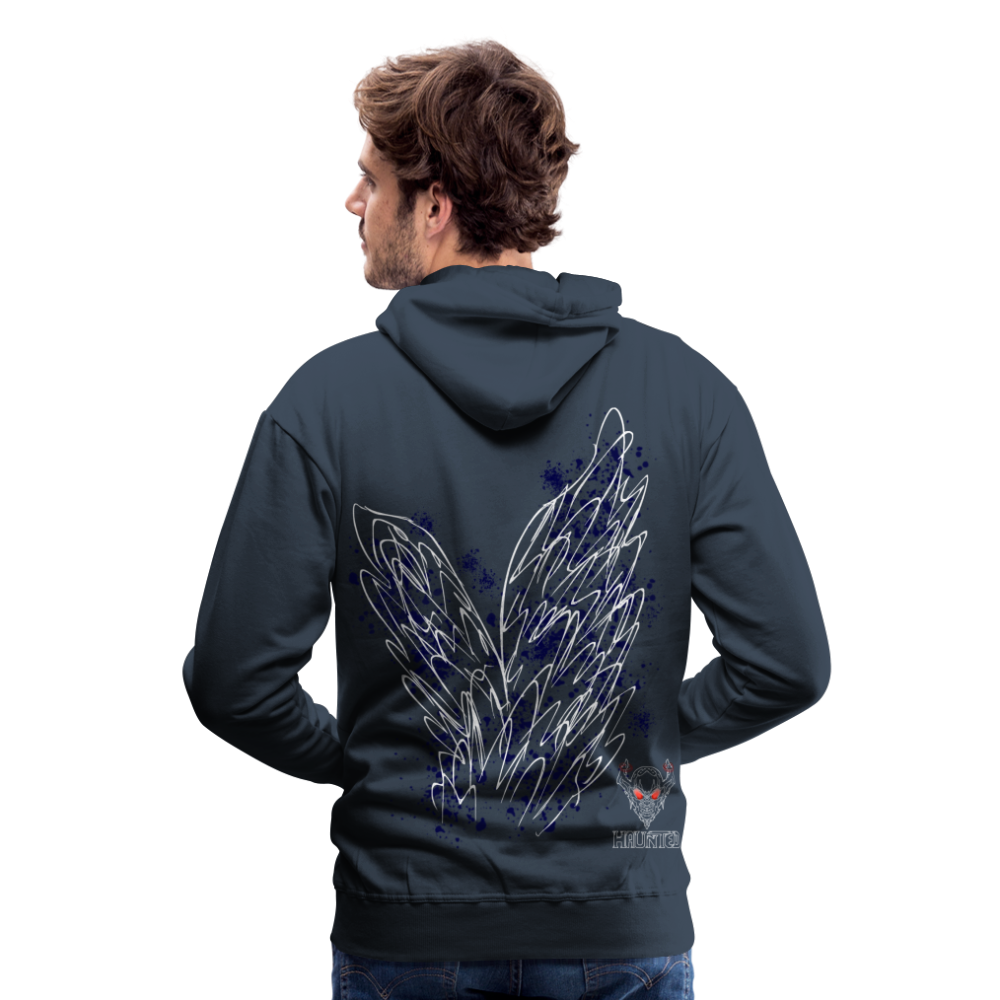Men Hoodie Dark Blue Wings - Navy