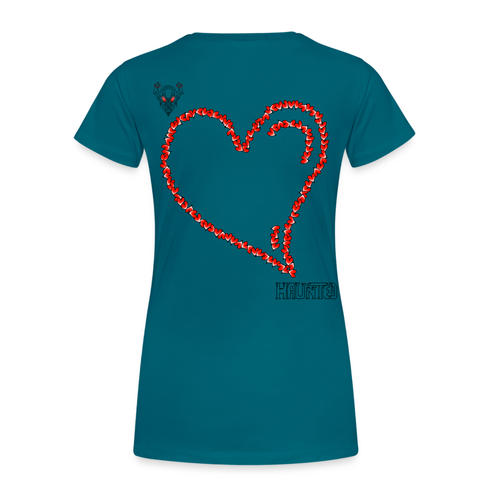 Woman T-Shirt Hearts Dark - Divablau