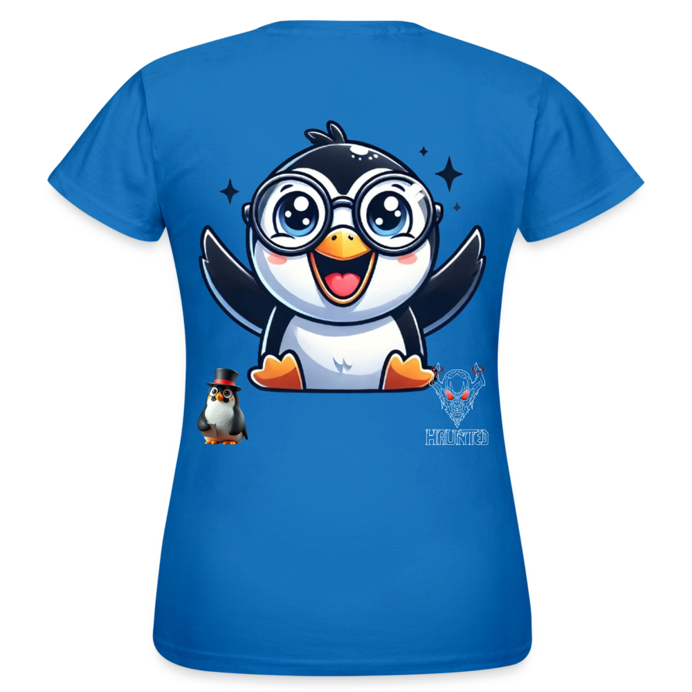 Women T-Shirt KasPenguin Happy - Royalblau